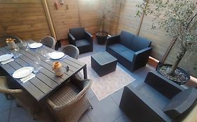 Super appartement 2 à 6 pers garage privé, centreville, plage 150m, 2 terrasses